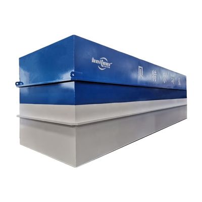 Sistema de tratamento de águas residuais em recipientes integrado a cores personalizado para uso industrial