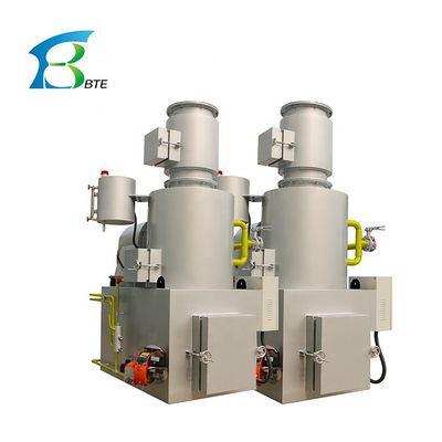 Incinerador de resíduos de carcaças de animais de grande capacidade Capacidade 20-500 kg/lote Peso 1000 kg