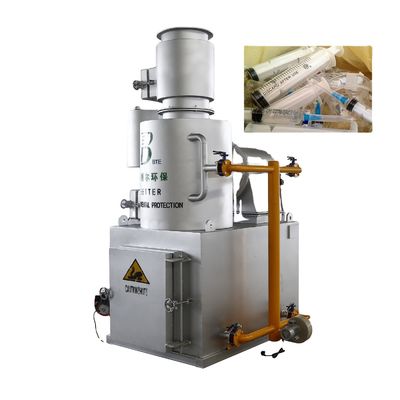 Incinerador de resíduos médicos de 750 L/H Solução sem fumo para tratamento de resíduos