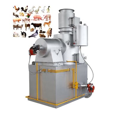 Máquina de cremação de animais de 1000 kg de peso com tecnologia de incineração livre de problemas