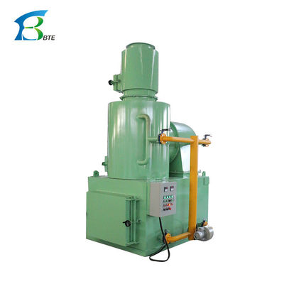 Manutenção de campo Incinerador de câmaras duplas para 300-500 kg de galinhas mortas Prata/Azul