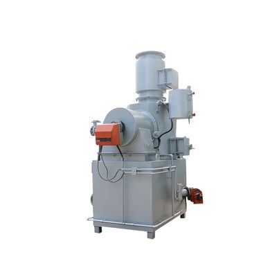 Incinerador de combustível de origem hídrica para resíduos químicos de capacidade 10-500 kg/lotação Azul prateado