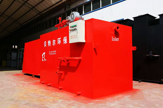 Equipamento de tratamento de águas residuais MBR da aldeia doméstica com e produtividade de 0,5-30 t/h