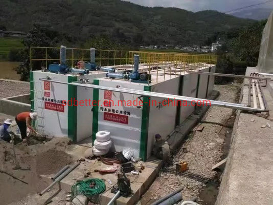 Instalação móvel de tratamento de águas residuais para matadouros