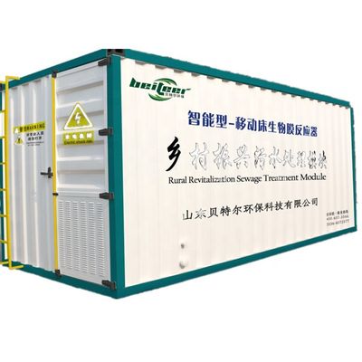 Máquina de tratamento de águas residuais de nanofiltração MBR 330*180*220cm com componentes principais