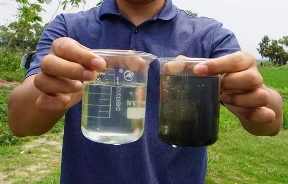Instalação submersa de tratamento de águas residuais subterrâneas MBR