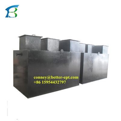 Tratamento de águas residuais escolares Tanque séptico de aço carbono Com para lojas de materiais de construção