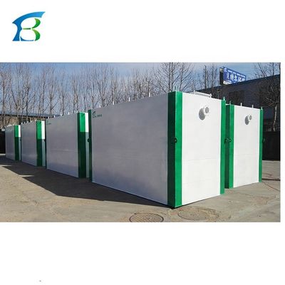 Tratamento de águas residuais escolares Tanque séptico de aço carbono Com para lojas de materiais de construção