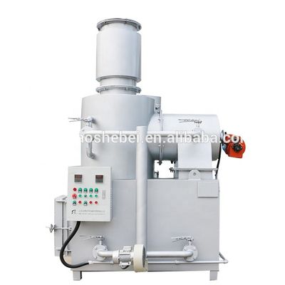 Incinerador com tratamento de combustão por vento anular para a triagem de instalações de reciclagem de resíduos