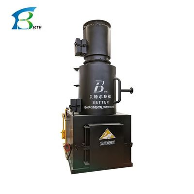 20-500 kg/hora Capacidade de tratamento Incinerador inofensivo de aço carbono para o corpo animal