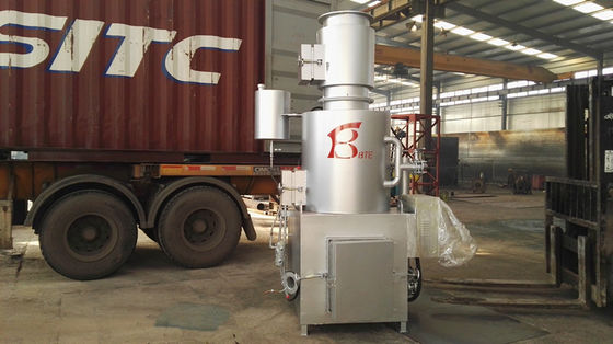 Incinerador de resíduos sem fumo para eliminação de resíduos hospitalares 0,37KW em lojas de alimentos e bebidas