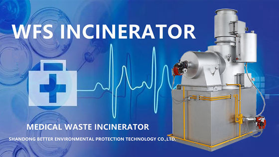 Incinerador de resíduos de aves de capoeira sem fumo com componentes de núcleo de chaminé e capacidade de 750 L/H