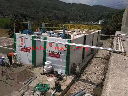 3000L/H MBR MBBR A2O Biofiltro para tratamento de águas residuais de abate
