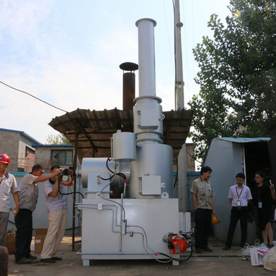2300 kg Peso 10-500 kg/h Incinerador sem fumo para máquinas de eliminação de resíduos hospitalares