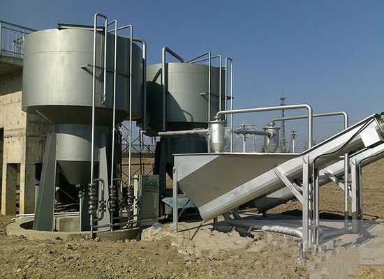 Máquina de tratamento de águas residuais para remoção de areia de ciclones separador com suporte técnico de vídeo