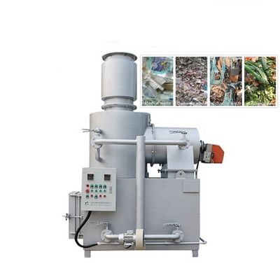 Incinerador de triturador de resíduos Silver Grey 500L/H para gestão segura e sustentável de resíduos