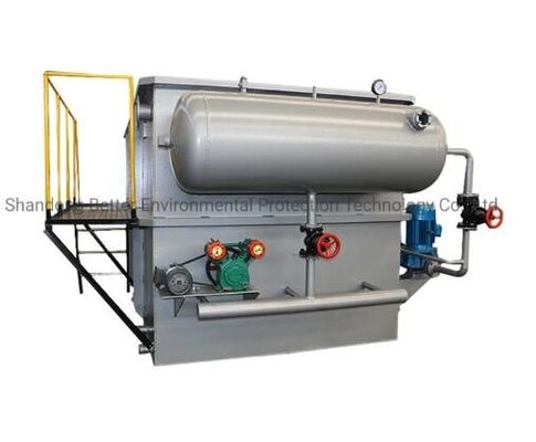 Sistema DAF de tratamento de esgotos industriais com material verde de aço inoxidável e raspador