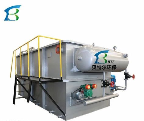 Sistema DAF de tratamento de esgotos industriais com material verde de aço inoxidável e raspador