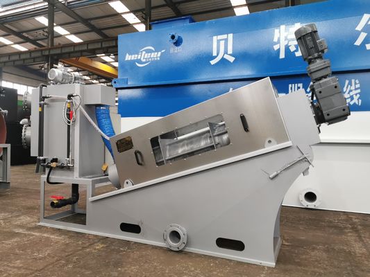 Máquina de desaguamento de lodo de tamanho médio e pequeno para usinas municipais