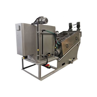 Máquina de depuração de lodo de pressão a parafuso de 500 kg para sistemas de tratamento de águas residuais