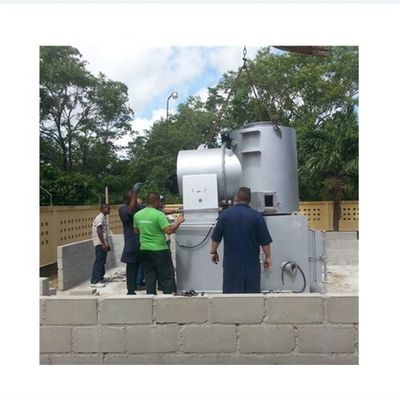 Incinerador de resíduos de plantas de plástico Equipamento de protecção do ambiente Capacidade 750L/h