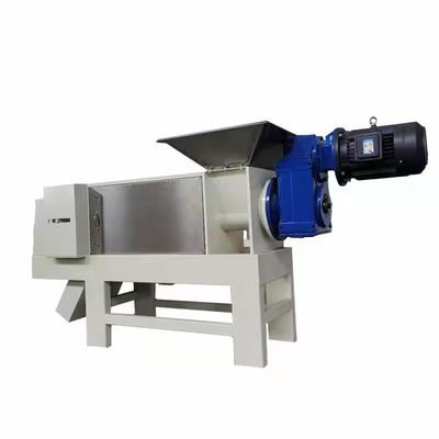 Máquina de desaguagem de resíduos alimentares a motor de 800 kg com peneira fina e prensa de parafuso