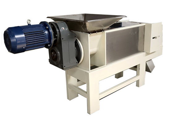 Máquina de desaguagem de resíduos alimentares a motor de 800 kg com peneira fina e prensa de parafuso
