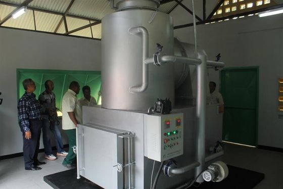 Incinerador de resíduos de plantas de plástico Equipamento de protecção do ambiente Capacidade 750L/h