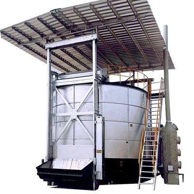 Máquina de tratamento de esterco de frango de 8-12 Cbm de capacidade para produção de fertilizantes