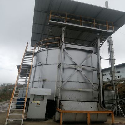 Máquina de tratamento de esterco de frango de 8-12 Cbm de capacidade para produção de fertilizantes