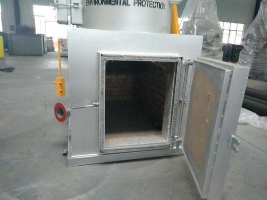 Incinerador de resíduos de 100-150 kg/capacidade de carga para queima de resíduos animais em duas câmaras