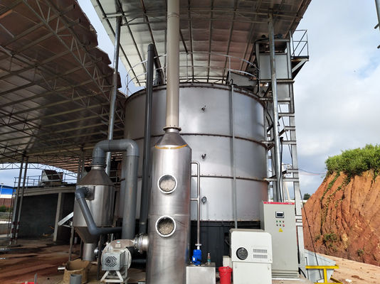 Máquina de compostagem de 1 a 10 T/H para resíduos de jardim e de cozinha em aço carbono