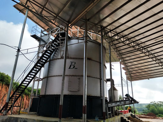 Máquina de compostagem de 1 a 10 T/H para resíduos de jardim e de cozinha em aço carbono