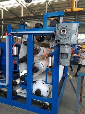 Pressão de filtragem de cintura de aço inoxidável para desaguamento de lama em grande escala Capacidade 3-25m3/H