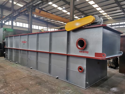 Máquina automática de flutuação de ar dissolvido para separação de sólidos com capacidade de 5 a 300 m3/h