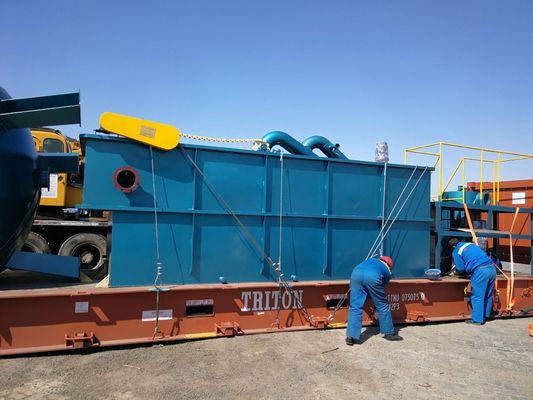 Máquina automática de flutuação de ar dissolvido para separação de sólidos com capacidade de 5 a 300 m3/h