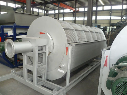 Microfiltro de tambor rotativo para reciclagem contínua de fibras de papel