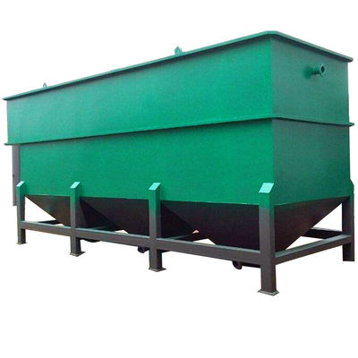 Tanque de sedimentação de fluxo vertical para tratamento de águas residuais de aço carbono