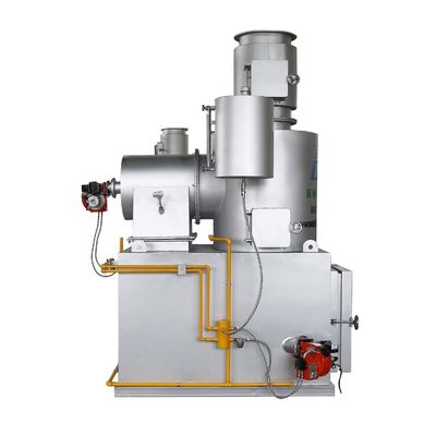 Incinerador sem fumo a 850-1200 graus Celsius para eliminação de resíduos domésticos e pequenos