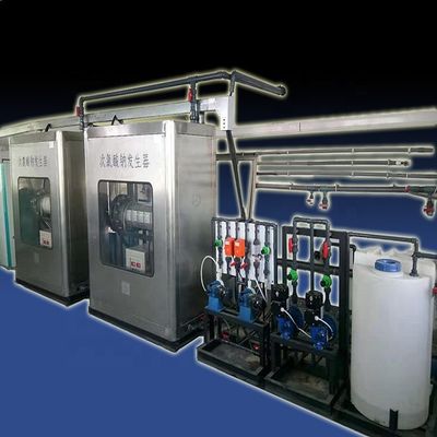 85 kg de peso Gerador de solução de hipoclorito de sódio Naclo de reação de eletrólise de sal