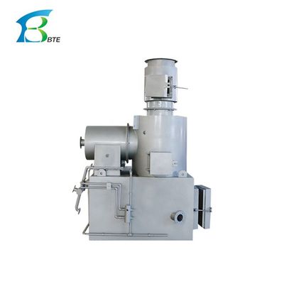 Incinerador com taxa de queima de 10-500 kg/lotação para produção de cinzas ósseas a partir de ossos de bovino