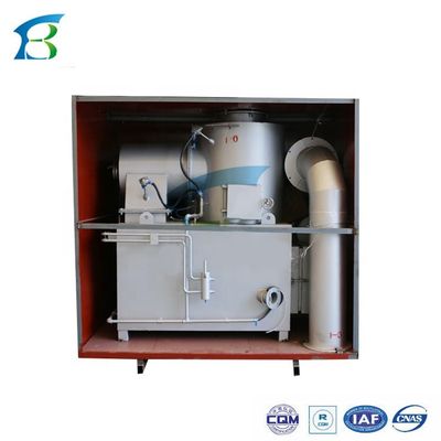 200 kg/h Incinerador de resíduos industriais sem fumo Forno Prata Cinza/Negro Peso 3000 kg