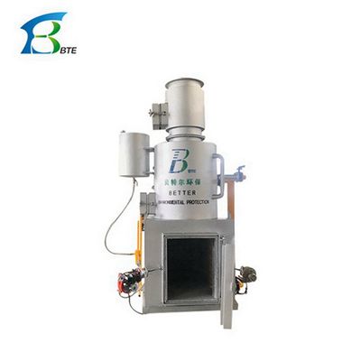Incinerador móvel Forno de eliminação de resíduos Verniz azul prateado resistente a altas temperaturas