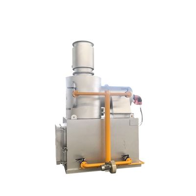 Incinerador de combustível de origem hídrica para resíduos químicos de capacidade 10-500 kg/lotação Azul prateado