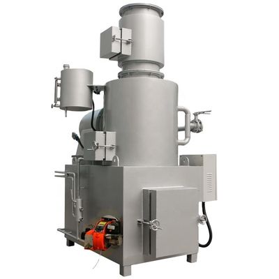 Incinerador sem fumo para resíduos sólidos hospitalares com capacidade de 20-500 kg/lotação, alimentado por petróleo/gás