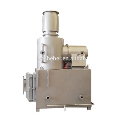 Incinerador sem fumo para resíduos sólidos hospitalares com capacidade de 20-500 kg/lotação, alimentado por petróleo/gás