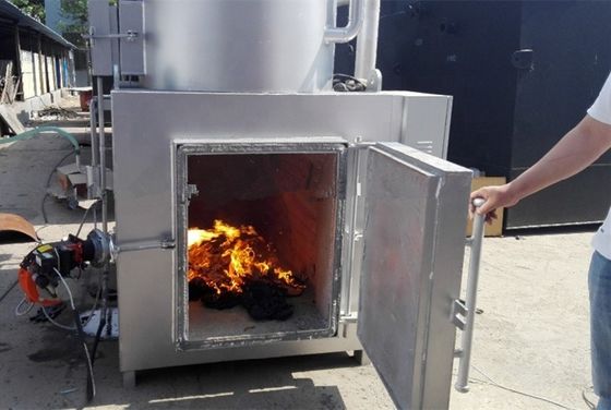 Incinerador de instalações de reciclagem de crematórios de plástico de 2 a 13 toneladas com queimador de óleo diesel a gás