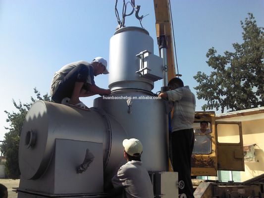 Incinerador de instalações de reciclagem de crematórios de plástico de 2 a 13 toneladas com queimador de óleo diesel a gás