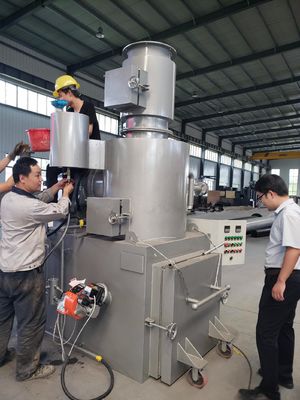 Incinerador de animais de estimação Máquina de cremação sem fumaça com capacidade personalizada de 10-500 kg/hora